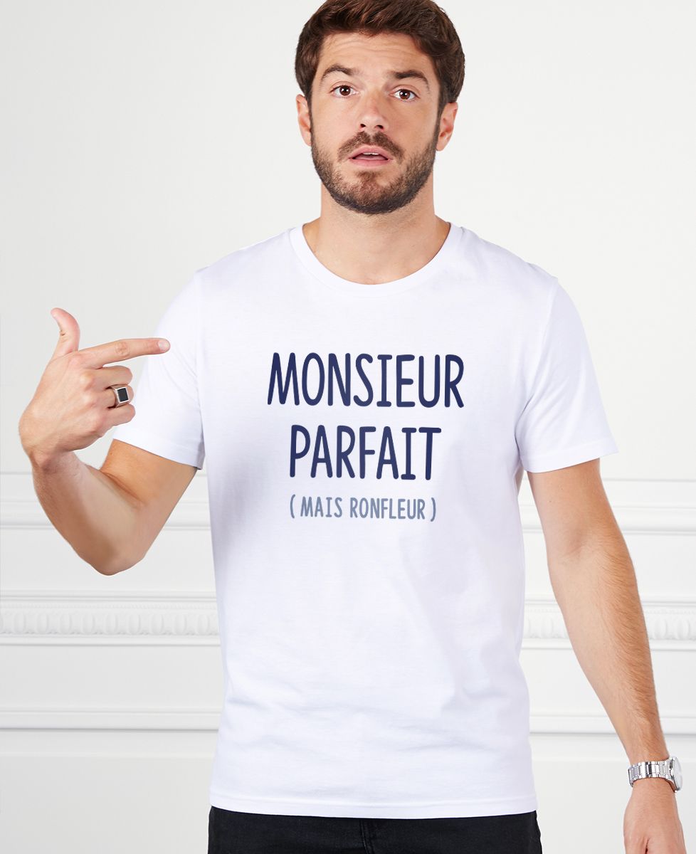 T-shirt homme Monsieur Parfait mais ronfleur